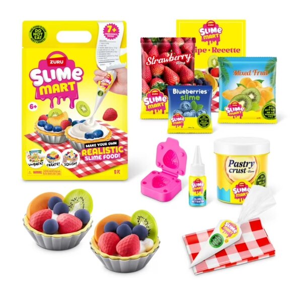 Slime Mart Bag FRUIT TART Pretend Play Food Themed DIY Slime Craft Toys NEW - Picture 1 of 4